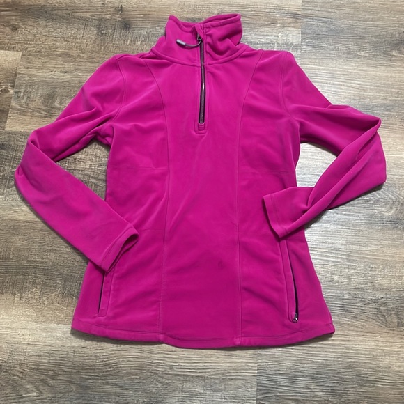 Calvin Klein Pink Performance Sweatshirt Zipper Size Medium - Picture 2 of 3